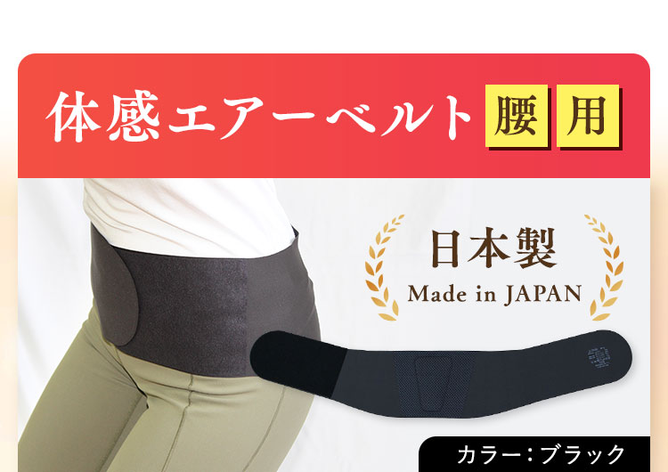 体感エアーベルト 腰用