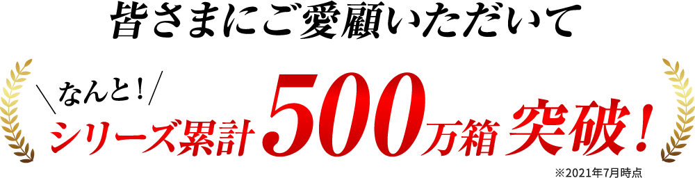 累計販売数500万袋突破！