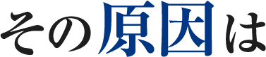 その原因は