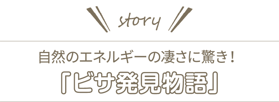 自然のエネルギーの凄さに驚き！「ビザ発見物語」