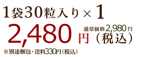 1袋30粒入りx1 2,423円(税込)