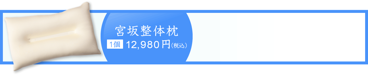 宮坂整体枕 1個12,980円（税込）