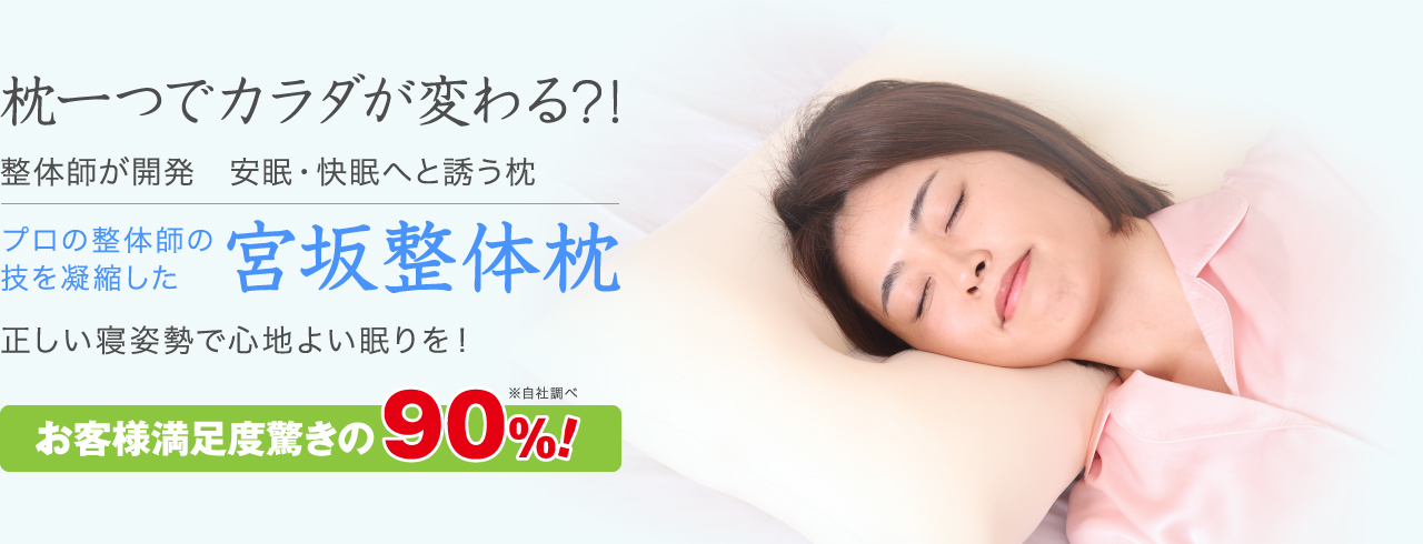 枕一つでカラダが変わる?!整体師が開発 安眠・快眠へと誘う枕プロの整体師の技を凝縮した宮坂整体枕 正しい寝姿勢で心地よい眠りを!