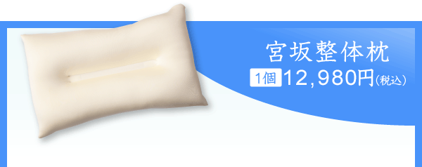 宮坂整体枕 1個12,980円（税込）